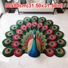 Soft Peacock Carpet Non-slip Bathroom Floor Mat Portable Blanket  for Living Room Tea Table Bedside