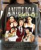 Anjelica Huston 90s Vintage Retro Bootleg Shirt, Hollywood Legend Graphic Tee, Goth Matriarch Fan Gift