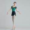 Stretchable Dance Leotard For Ballet Shows Breathable Polyester Ballet Practice Wear Containing Graceful Mesh Patterns