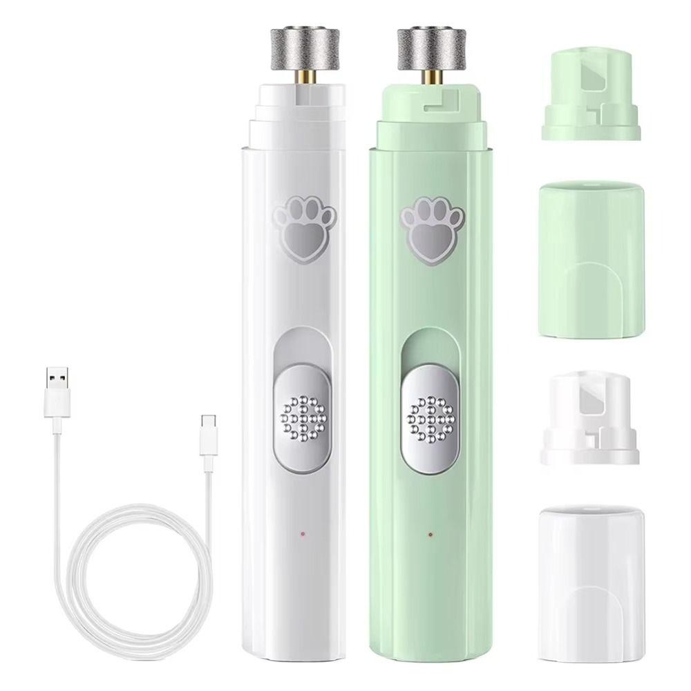2 Speed Pet Electric Nail Clipper Low-Noise Safe Pet Nail Trimmers USB Rechargeable Durable Pet Nail Grinder Small Medium Puppy