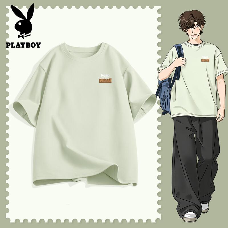 

PLAYBOY Men s 2026 Summer Breathable Cotton T-Shirt XL