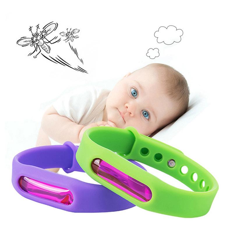 5Pcs Anti Mosquito Insect & Bug Repellent Bracelet Bands Silicone Wristband