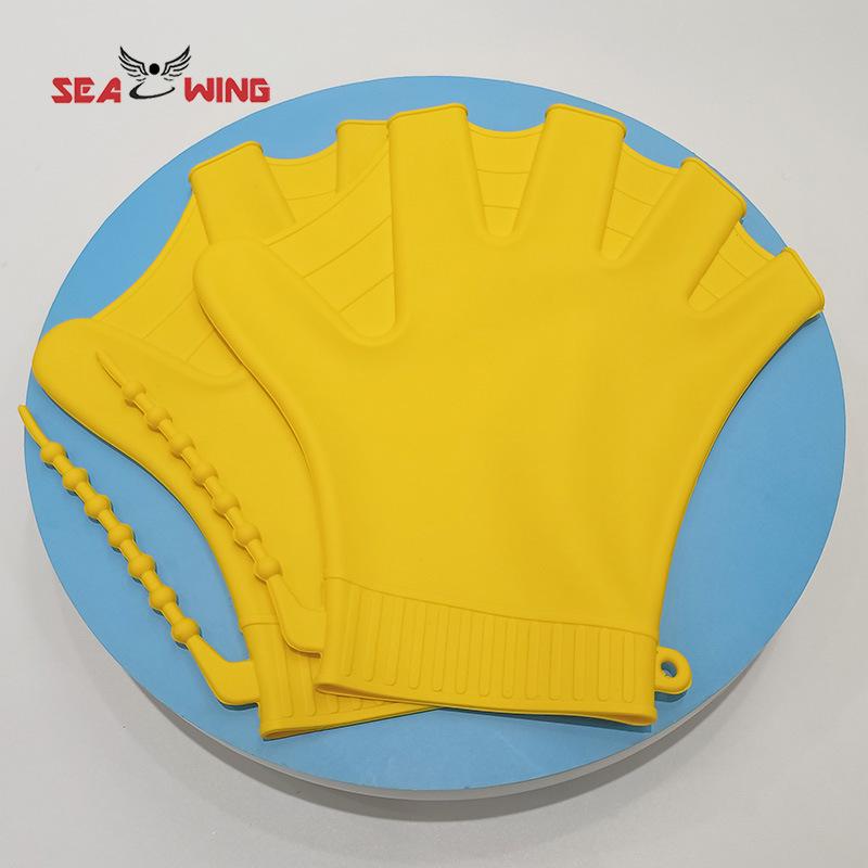 Silicone Swimming Paddles for Adults & Kids – Duck Feet/Frog Hand Design for Diving & Water Sports