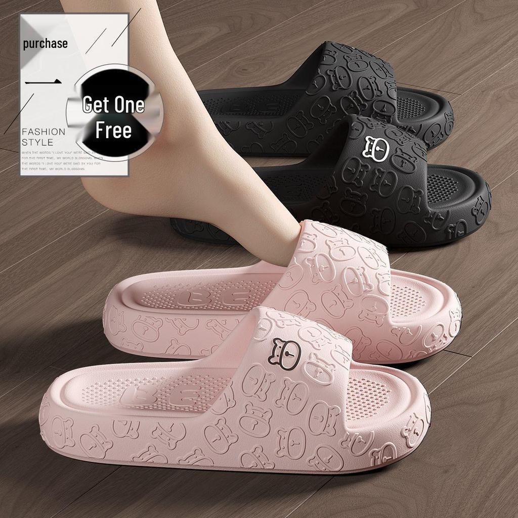 Buy One Get One Free: Women's Non-Slip, Odor-Resistant Summer Slippers - Silent EVA Design for Couples.