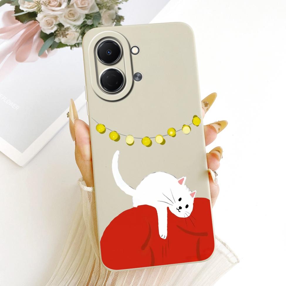 Phone Case For Tecno Spark Go 3 KN3 Cover For Techno Spark Go 3 Casing Aesthetic Luxury Fashion Flowers Kawaii Cute Painted