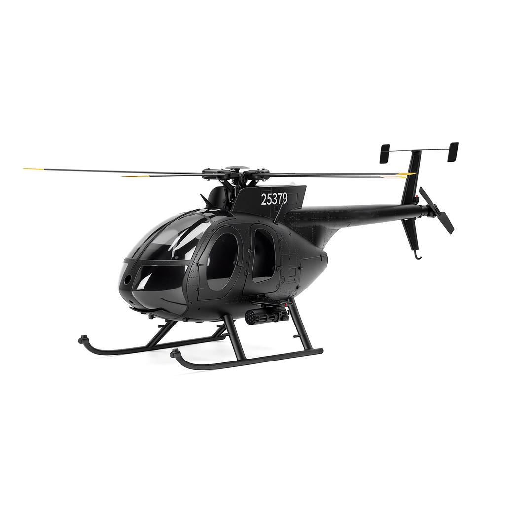 1:16 Scale RC Helicopter, 2.4GHz Flybarless Remote Control Aircraft with Brushless Motor Black