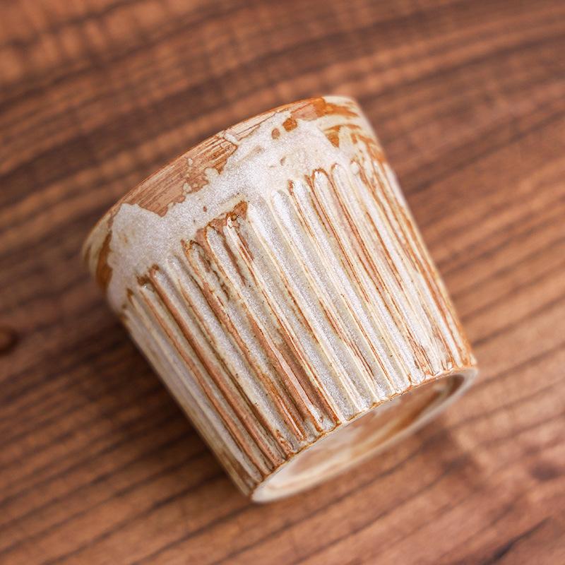 Ceramic Coffee Cup Master Cup Afternoon Tea Latte Cup Retro Creative Coarse Pottery Cup