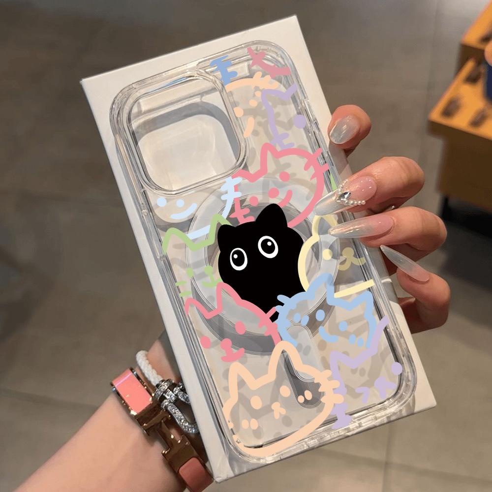 

Магнитный чехол для телефона для iPhone 11 12 13 iPhone 13 14 15 Pro 15 16 Pro Max Samsung A15 A16 A25 A26 A55 A56 S25 S24 S22 S23 Ultra S25 Edge iPhone 17 чистый