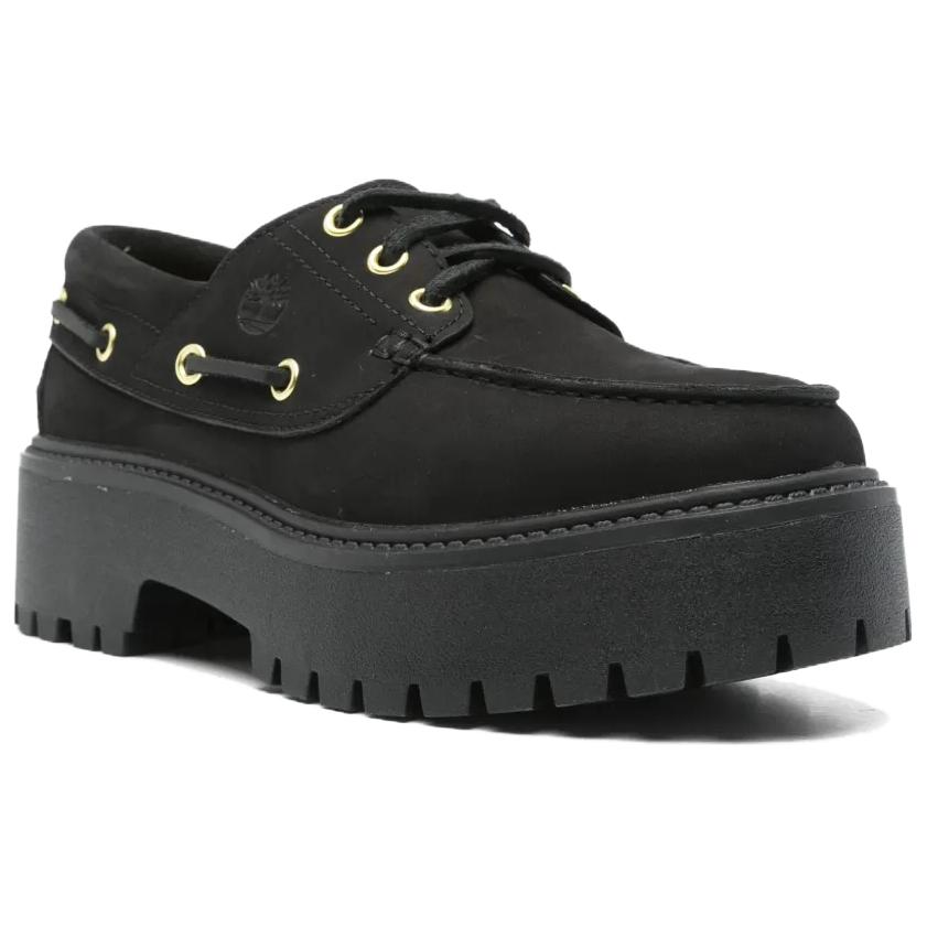 Timberland Stone Street Comfortable Versatile Casual Flats Women Flats Black TB0A6AVE0011