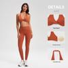 European & American Halter Push-Up Sports Bra - Nude Feel, Skin-Friendly Open Back Yoga Style, Women's Fashion YG-1005
