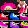 Multicolors Chinese Short Bellydance Fan 31cm Bamboo Hand Dye Adults Fan Hot Sell Bamboo Fans
