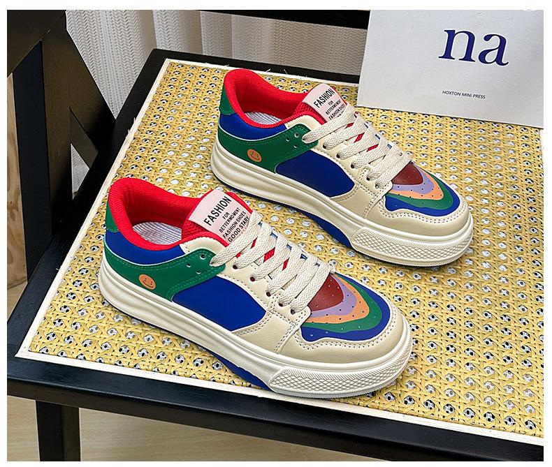 

2025 летняя новинка мандаринка утка цвет соответствует маленькие белые туфли женские tide студенческие дышащие туфли универсальные повседневные туфли для сноубординга женские 35