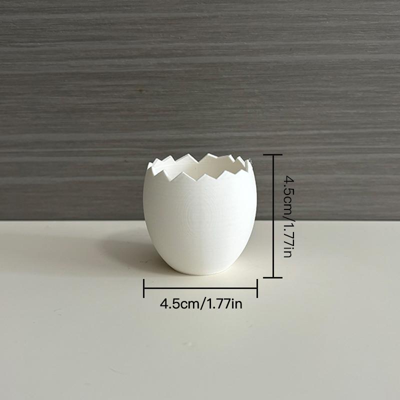 4 Pezzi Mini Fioriera a Forma di Uovo Fioriera per Piante Succulente Ornamento da Tavolo Fioriera in Plastica Decorazione per la Casa Decorazione di Pasqua