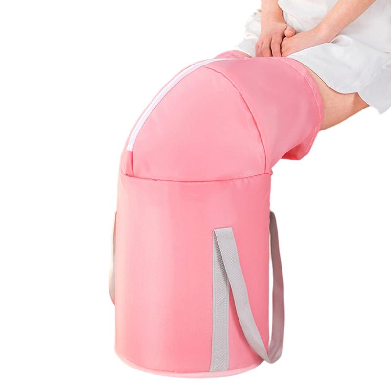 Găleată pliabilă pentru baie de picioare, High-shen de uz casnic, portabilă, izolată, baie de picioare peste genunchi, sac pentru picioare, temperatură constantă, peste gambă