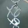 Delicatezza Moda Hip Hop Rock Acciaio al Titanio Ciondolo a Lettera Collana Industria Pesante Personalità Uomini Gioielli Cool per Feste