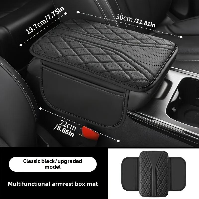 Car Center Armrest Cushion Pad with Storage Pocket