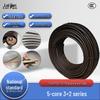 YC/YZ 5-Core 3+2 Series Three-Phase Rubber Sheathed Flexible Cable, Medium-Heavy Duty, National Standard.