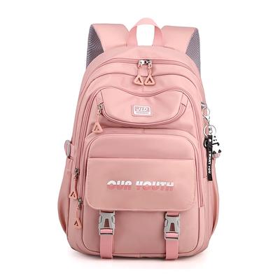 FANDARE Women's Large Capacity Backpack for Girls, Elementary School, Middle School, and High School Students, Carry-On Backpack with Cute Bear