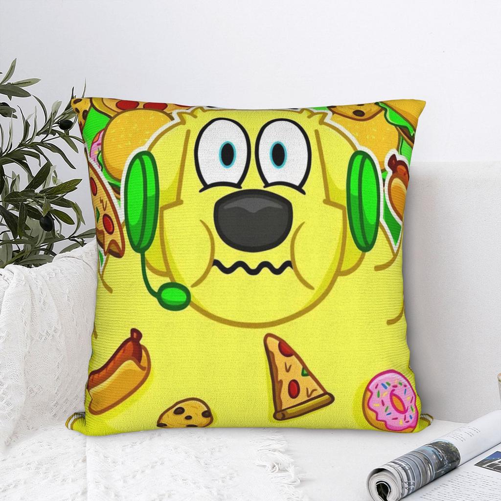 Hamburger Superdog Tylers Snowi Foxs Square Pillow Cases Cartoon Cushion Covers Fashion Zipper Decor Pillowcase for Home 40x40cm