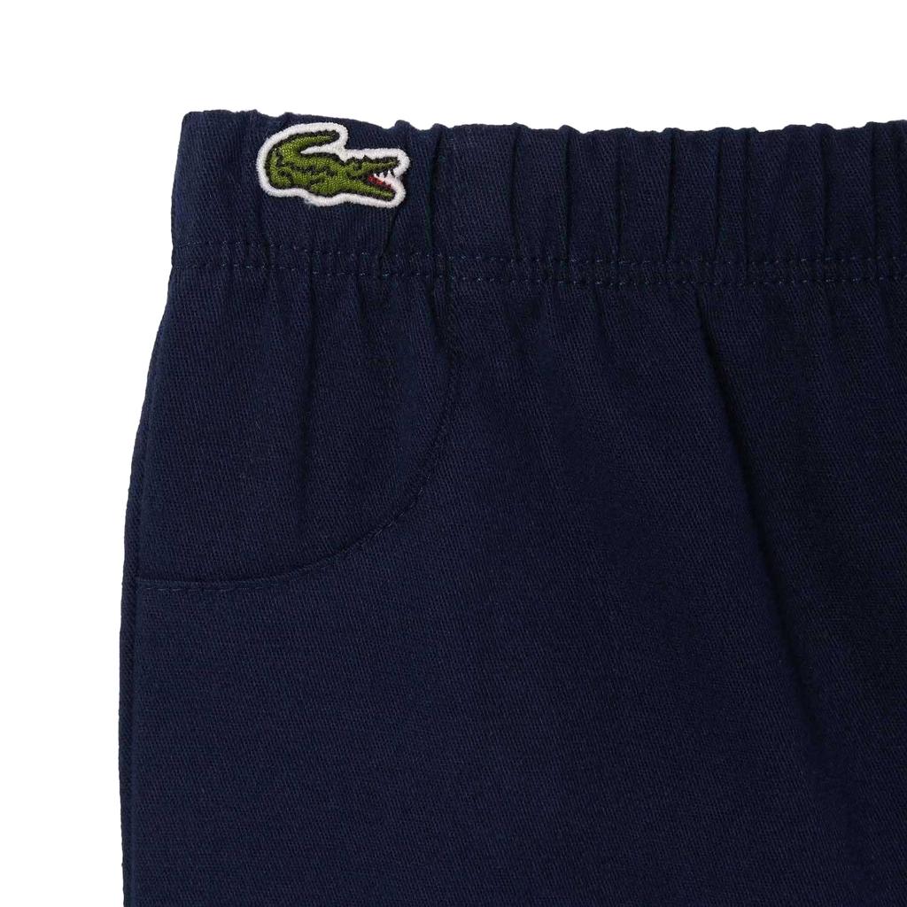 Lacoste Dětská pruhovaná souprava z organické bavlny (top a kalhoty)