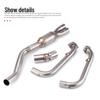 CFMOTO 450SR Stainless Steel Exhaust Pipe: Front, Middle, and SC Tail Sections for Motorcycles.