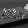 Butterfly Ring Fashion Personality Animal Snake Hollow Love Moon Cross 14-Piece Ring Female