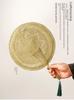 Hand-Woven Straw Fan for Summer Cooling and Mosquito Repellent, Portable Banana Leaf Fan with Classical Tassels, Old-Fashioned Fan