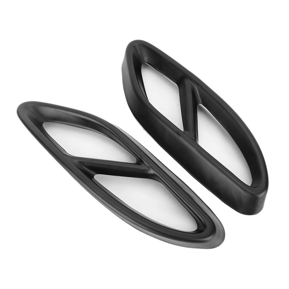 2Pcs Stainless Steel Rear Exhaust Pipe Vent Cover Trim Fit for Mercedes Benz C Class