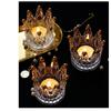 Candlestick Candle Holders 1PC Glass Crown Ornament Ring Jewelry  Nordic Gorgeous Crystal Decoration Table Living Room