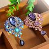 New Fashion Drop Pendant Crystal Wedding Grace Lady Rhinestone Brooch Gift for Women Girls
