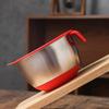 Mixing Bowls with Lids Set - Nesting Bowls with Graters, Handle, Pour Spout, Airtight Lids - Stainless Steel Non-Slip Mixing Bowl(Set of 3)