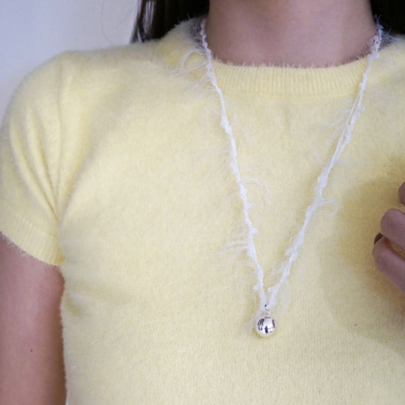 SORA Furry Necklace(white)