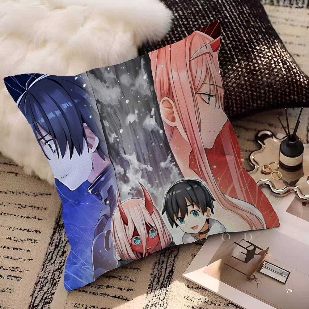Darling In The Franxx Cartoon Pillow Cover For Bedroom Room And Living Room Sofa Decorative Cushion Cover