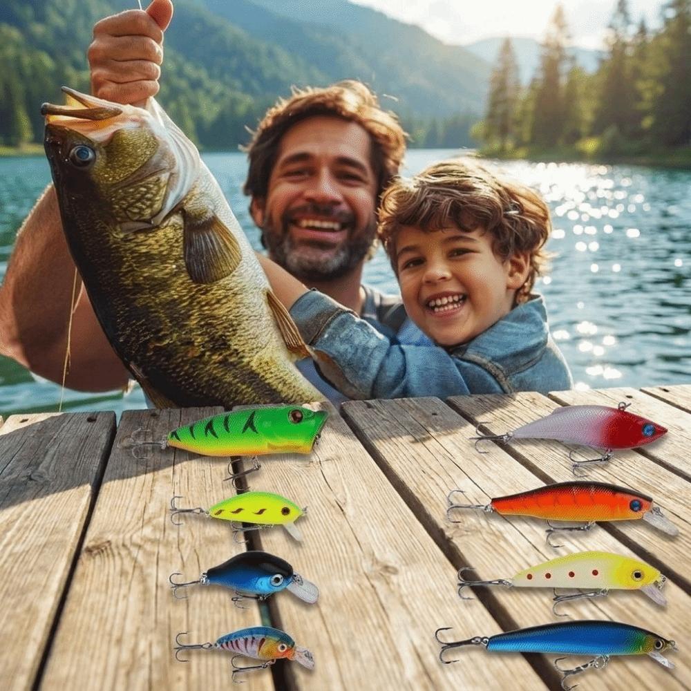 Fish Bait Fishing Lure Kit Christmas Countdown Fishing Tackle Artificial Bait Christmas Gift