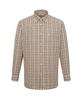 DAKS SHIRTS 100% Cotton Small Check Shirt Regular Fit Beige_Dma1Shcl140I1