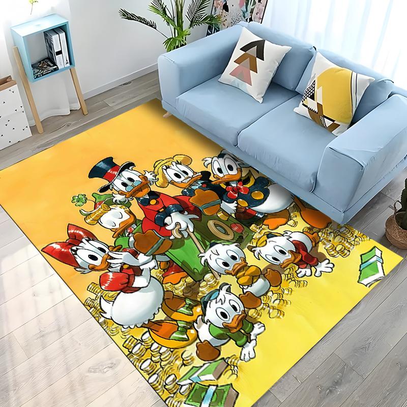 Cute Donald Duck Pattern Printed Carpets Bedroom Play Mats Rug Bedroom Decor Carpet Livingroom Rug Crawl Mat Gift Rug Potdemiel