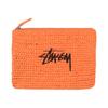 Woven Zip Pouch Orange