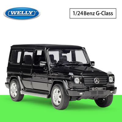 1/24 Ölçekli Welly Mercedes-Benz G-Sınıfı SUV Alaşım Araba Modeli Döküm Metal Oyuncak Araçlar Araba Modeli Yüksek Simülasyon Koleksiyonu Çocuk Hediyeleri