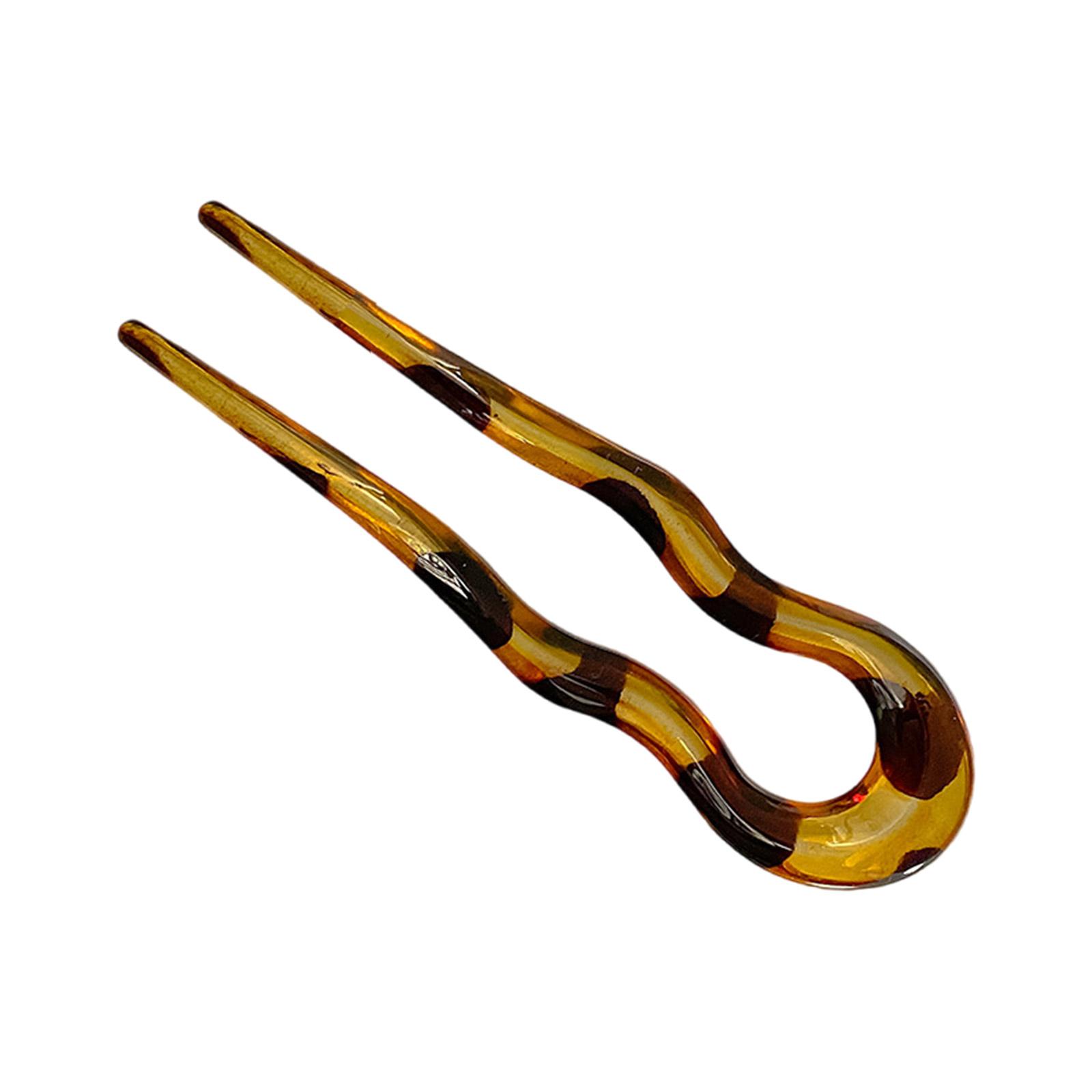 

Французский стиль волнистая U-образная заколка для волос элегантная палочка для волос с закручиванием 2-зубцовая заколка для прически пучок аксессуары для женщин и девушек 2