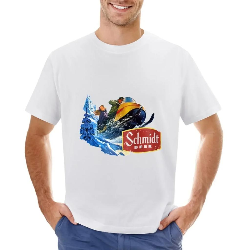Schmidt Beer Snowmobile Shirt T-shirt aesthetic clothes oversizeds mens clothing