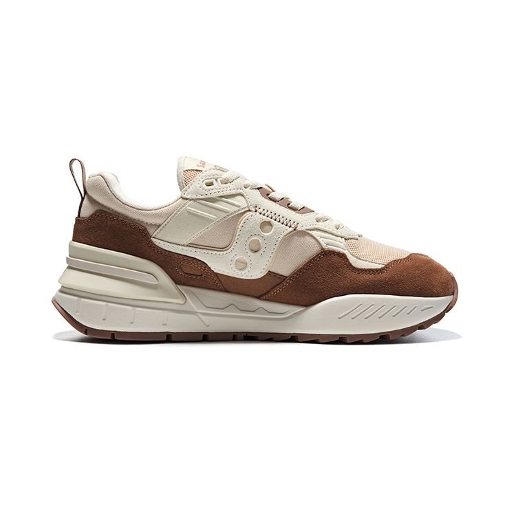 Saucony Shadow 5000 Versatile Comfortable Non-Slip Durable Lightweight Low-Top Casual Running Shoes Unisex sneaker Beige Brown S79037-8