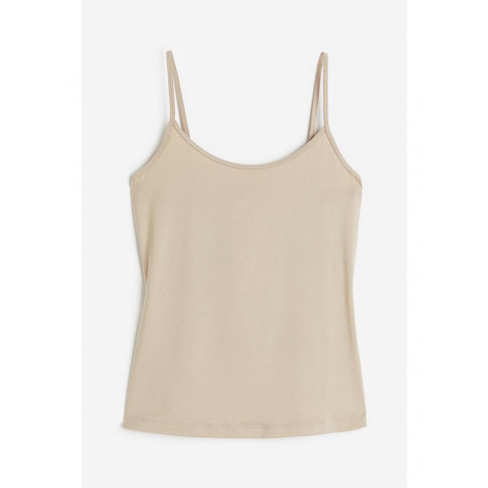 

H&M Топ с ремешком Бежевый 1189298003