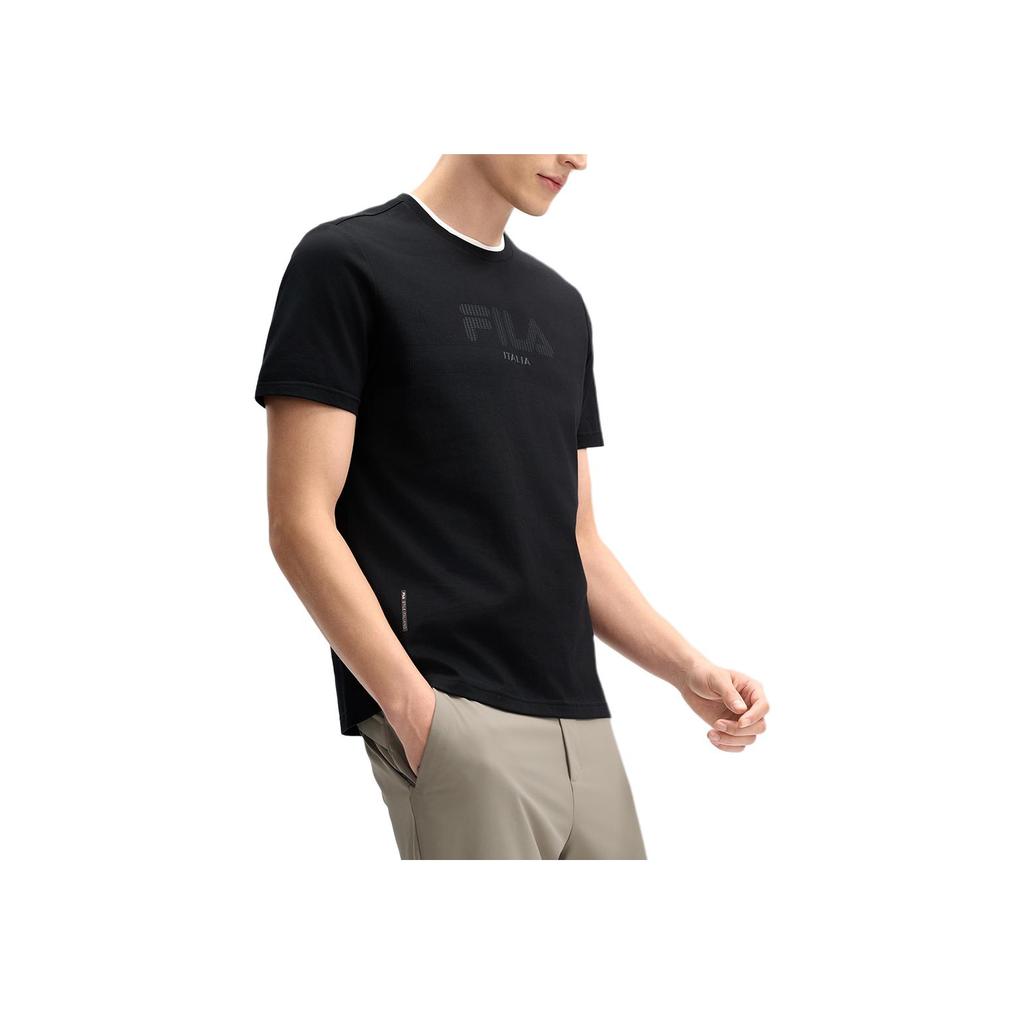 New FILA T Shirts Men's Jet Black F11M513102FBK