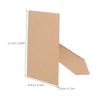 3Pcs Picture Frame Easel Backs Self-Adhesive Stable Support Quick Install 5 Inch Khaki Tabletop Photo Frame Stand Display