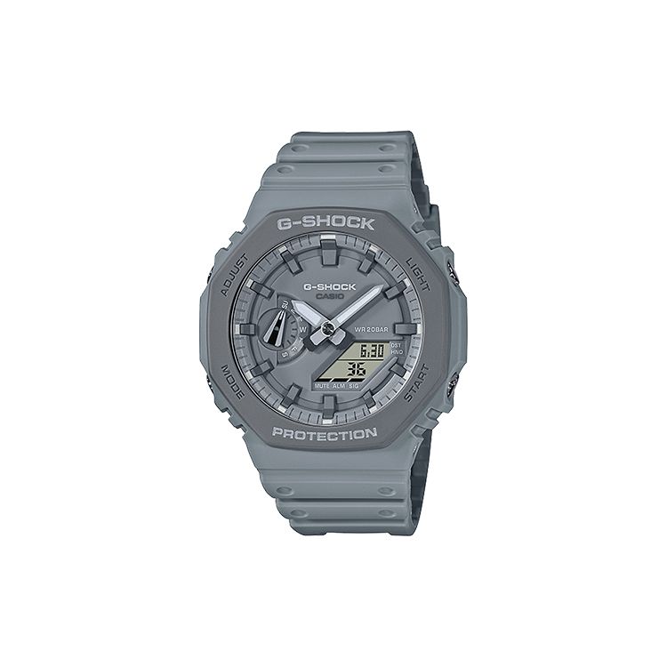 

G-Shock Earth Tone Retro Dual Display Quartz Watch Men watches Gray GA-2110ET-8A Regular Watch Box,Gray Dial