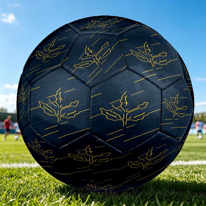 1pc Size 5 Football Club Design Soccer Ball - Anti-slip Football for Outdoor Sports Activities, Durable Ball for Game Play