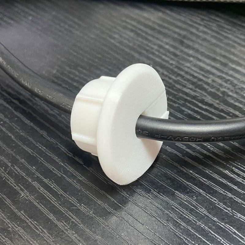2/4pcs Desk Cable Wire Grommets Round Cable Hole Cover Organizers Plastic Table Wire Organizers Caps for Office PC Desk