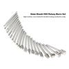20PCS HSS CNC Rotary Burrs 3mm Shank Carving Grinding Bit For Wood Plastic