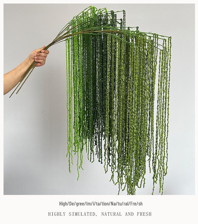 Forest Style Hanging Yarn Vine Decoration - Artificial Weeping Willow for Wedding and Hotel Arrangements