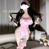 Sexy Lingerie Sexy Free Apron Bunny Cosplay Pink Lace Little Maid Uniform Seduction